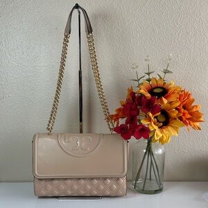 TORY BURCH FLEMMING quilted leather convertible bag